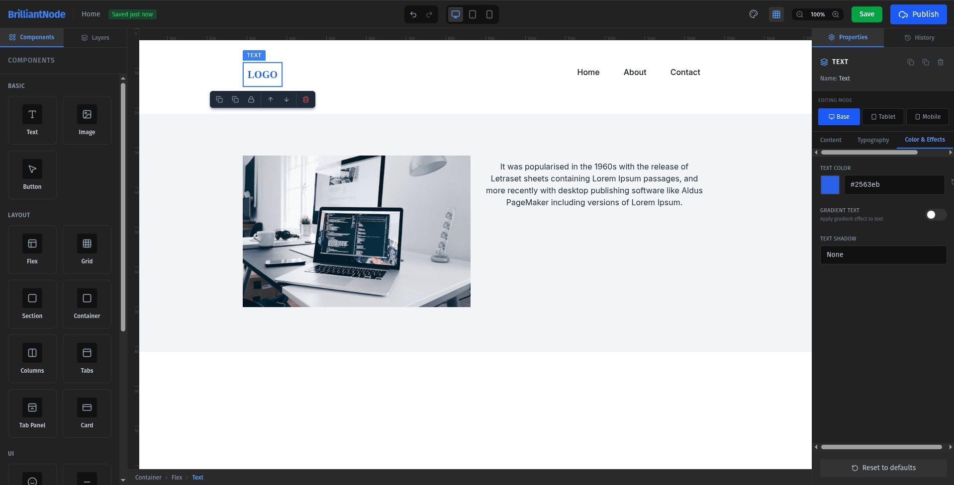 BrilliantNode Dashboard Preview